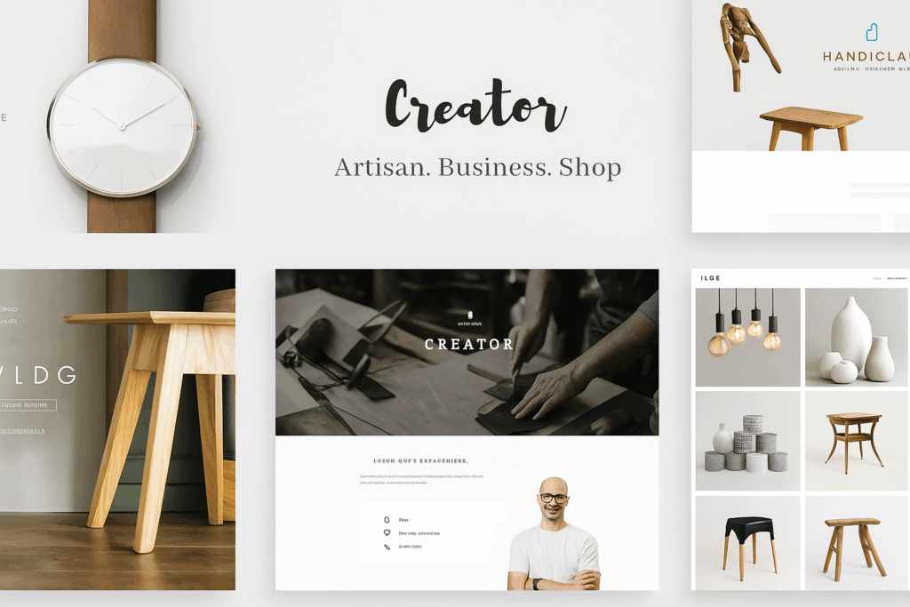 Maquettes de site web professionnel affichées dans un pack Pro pour entreprises